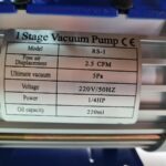 Bomba de vacío 2.5 CFM-1 Etapa
