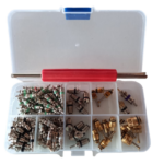 Set, núcleo de válvulas,135pz.